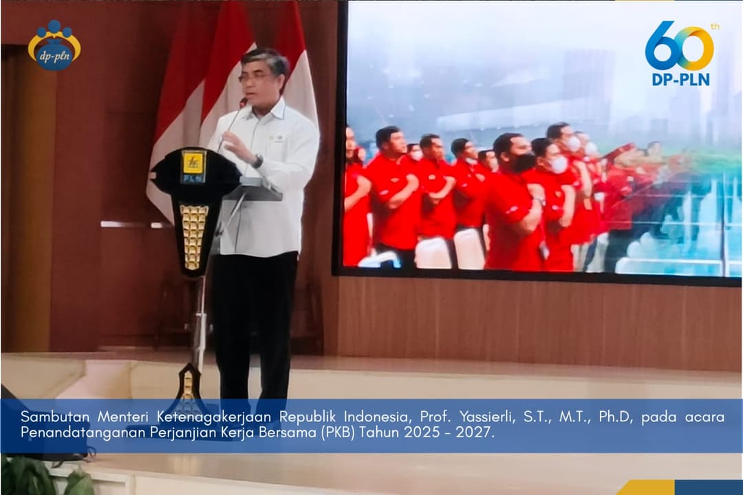 Penandatanganan Perjanjian Kerja Bersama (PKB) PT PLN (Persero) Periode 2025 - 2027